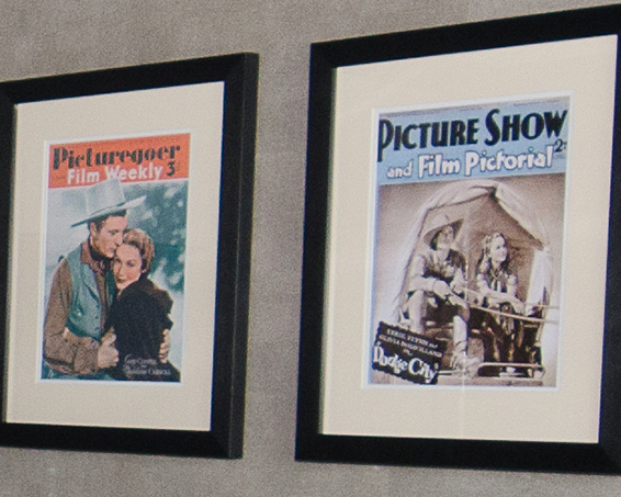 Framed Images in Cinema Room