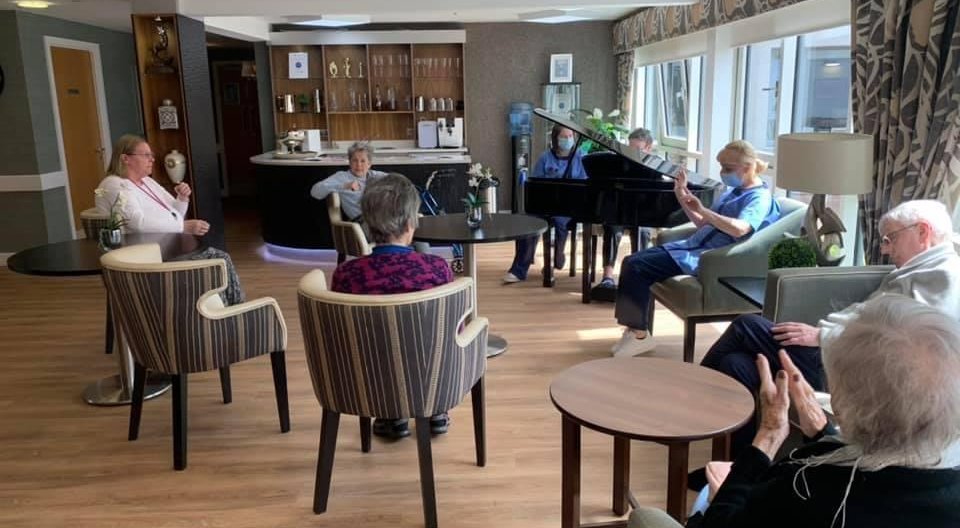 The Edelweiss Choir Performing at Rubislaw Park Care Home