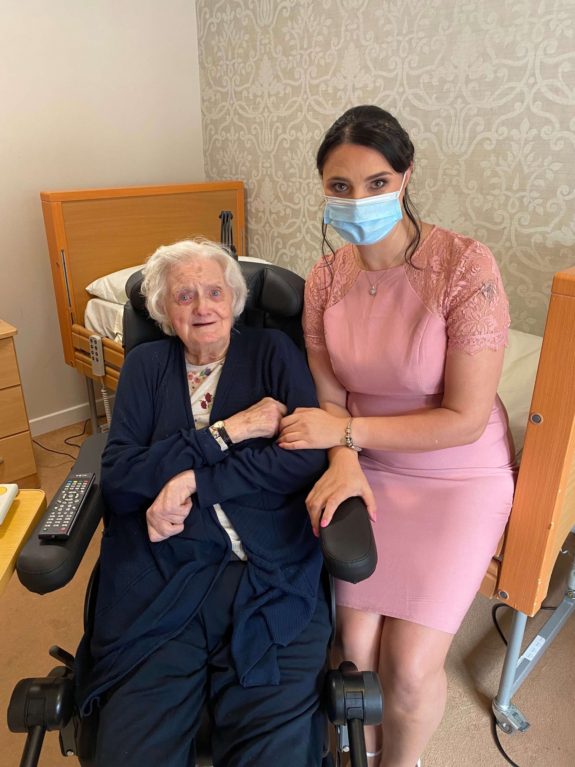 Lynn Crocket Dementia Unit Team Leader with Resident